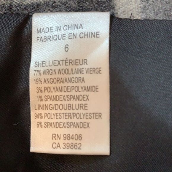 Nwot Theory Iselin plaid wool blend shorts sz 6 - Picture 4 of 5